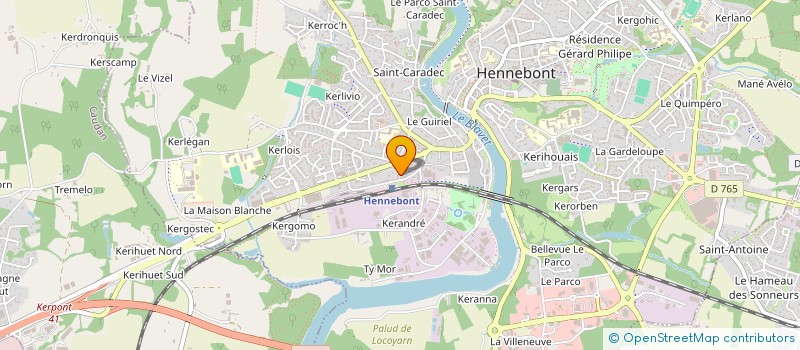 localisation de l'entreprise ASK  HENNEBONT