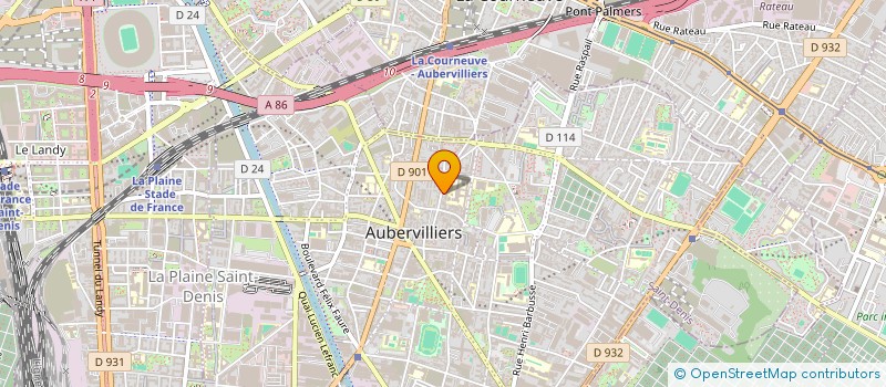 localisation de l'entreprise ASK IMMO  LA COURNEUVE
