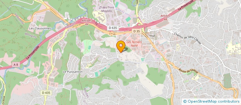localisation de l'entreprise ASKILL FORMATION à ANTIBES