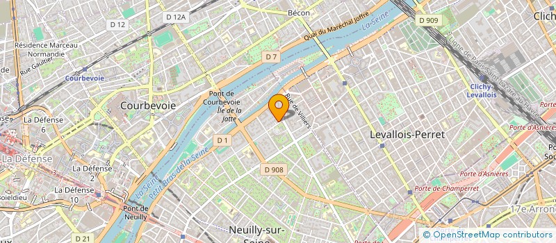 localisation de l'entreprise ASKIND à NEUILLY-SUR-SEINE