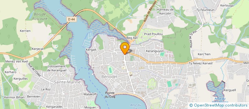 localisation de l'entreprise ASKOCEAN à BENODET