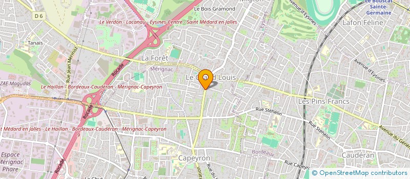 localisation de l'entreprise ASL à MERIGNAC