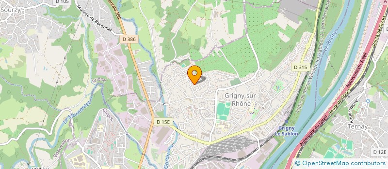 localisation de l'entreprise ASL 38 RUE DE LA CHAROLAISE DES CHARMES  GRIGNY-SUR-RHONE