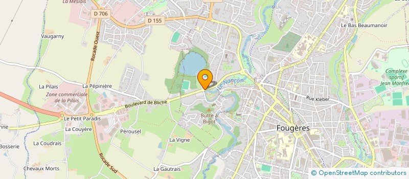 localisation de l'entreprise ASL  FOUGERES