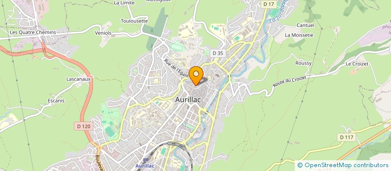 localisation de l'entreprise ASL 5 RUE DE NOAILLES à AURILLAC