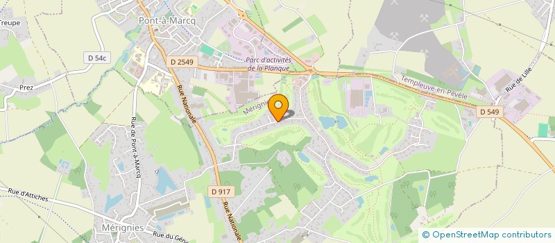 localisation de l'entreprise ASL à MERIGNIES
