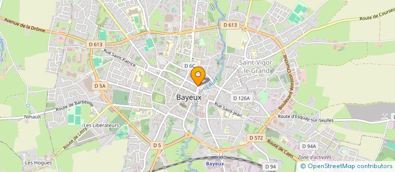 localisation de l'entreprise ASL à BAYEUX