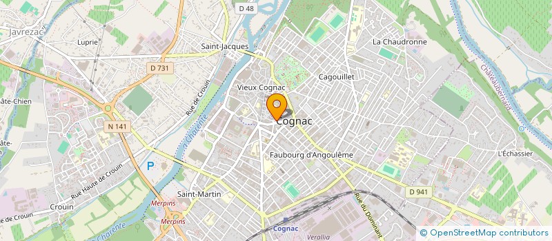 localisation de l'entreprise ASL à COGNAC