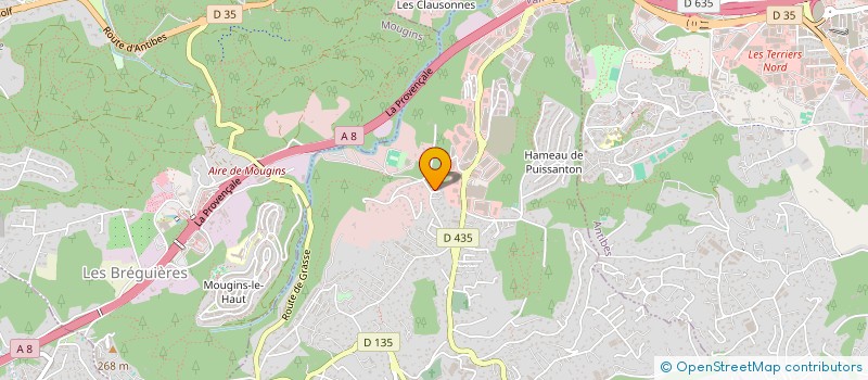 localisation de l'entreprise ASL AMENAGEMENT à VALLAURIS