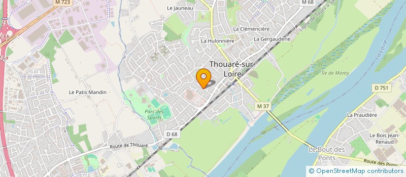 localisation de l'entreprise ASL BEAUSEJOUR PAIR  THOUARE-SUR-LOIRE