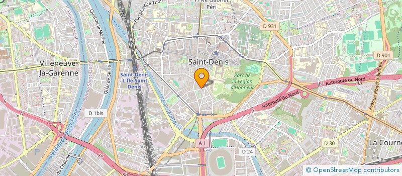 localisation de l'entreprise ASL BIM à SAINT-DENIS