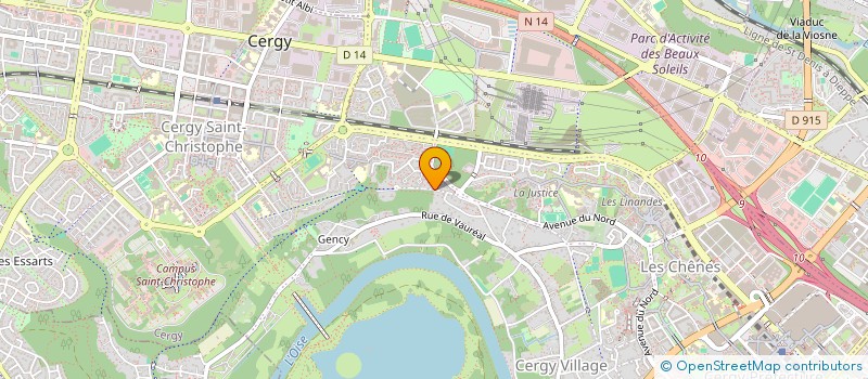 localisation de l'entreprise ASL CENTRAL PARC  CERGY