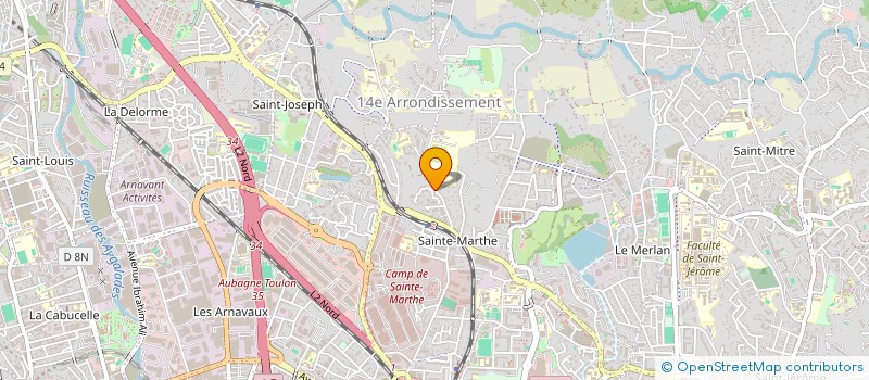 localisation de l'entreprise ASL CLOS DU BELVEDERE à MARSEILLE 14EME