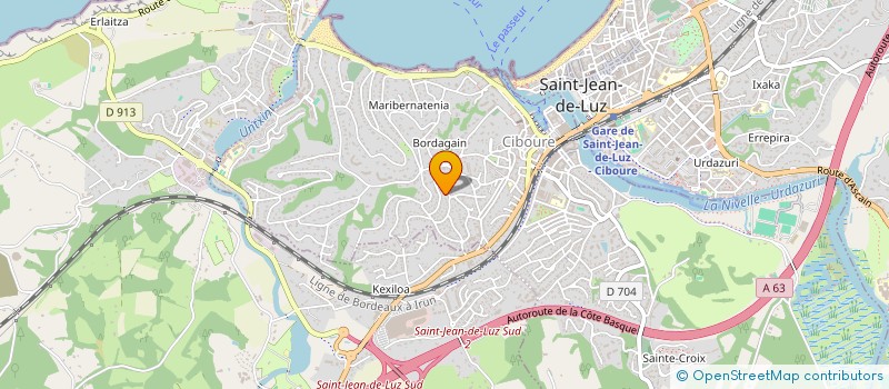 localisation de l'entreprise ASL COPROPRIETE ZORTZIKO à CIBOURE