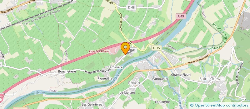 localisation de l'entreprise ASL D IRRIGATION DE L ALBENC  L'ALBENC