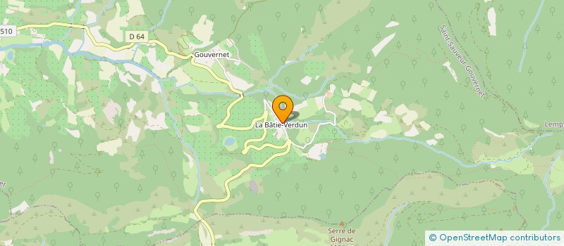 localisation de l'entreprise ASL D'IRRIGATION DES COMBES  SAINT-SAUVEUR-GOUVERNET