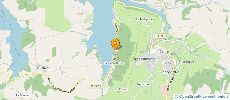 localisation de l'entreprise ASL DE LA PEUPLERAIE  SALLES-CURAN