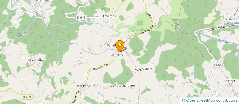 localisation de l'entreprise ASL DE PROPRIETAIRES D'IRRIGATION DES RETENUES COLLINAIRES D'ALTITUDE à BRIGNAIS