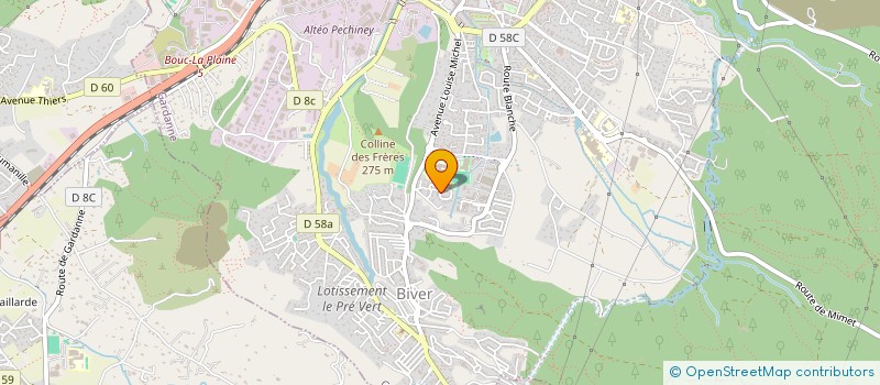 localisation de l'entreprise ASL DES COPROPRIETAIRES DU GROUPE D HABITATIONS LES CAMPAGNES DU PESQUIER à GARDANNE