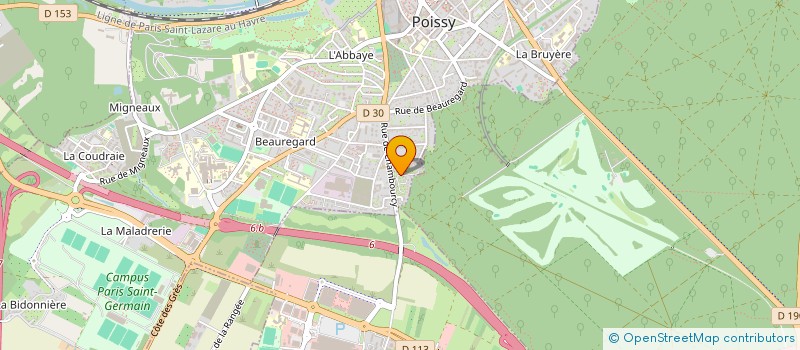 localisation de l'entreprise ASL DES PROPRIETAIRES DE LA RESIDENCE DE LA CROIX DE LAYE  POISSY