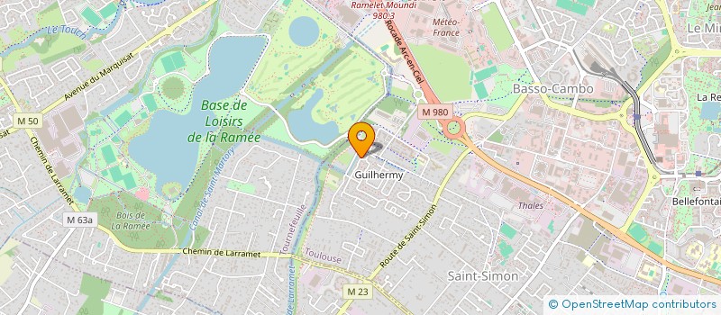localisation de l'entreprise ASL DES PROPRIETAIRES DU CLOS DE GHUILHERMY à TOULOUSE