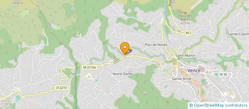 localisation de l'entreprise ASL DES PROPRIETAIRES DU LOTISSEMENT NOTRE-DAME DES FLEURS  VENCE