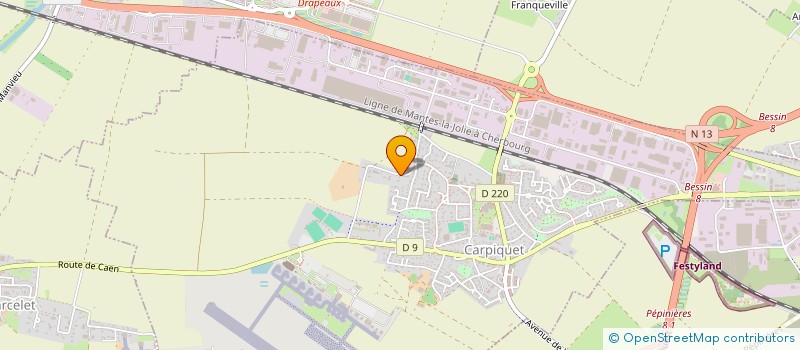 localisation de l'entreprise ASL DOMAINE D'AMELIA  CARPIQUET