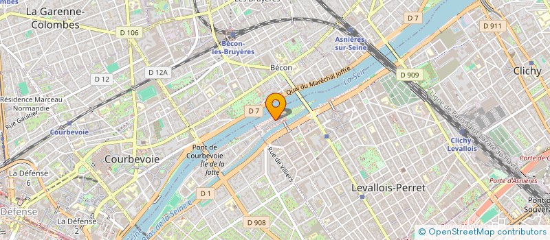 localisation de l'entreprise ASL DOMAINE DE LA JATTE à LEVALLOIS-PERRET