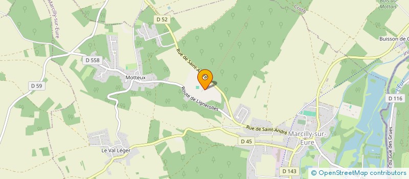 localisation de l'entreprise ASL DOMAINE DE MARCILLY  MARCILLY-SUR-EURE