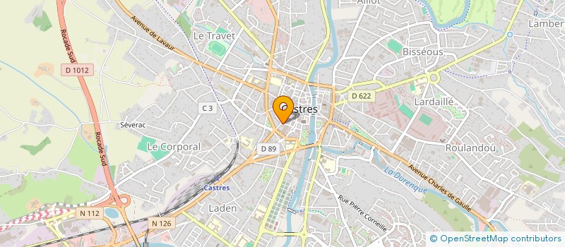 localisation de l'entreprise ASL DU CARRE GAMBETTA  CASTRES