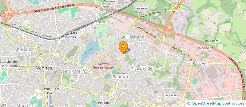 localisation de l'entreprise ASL DU DOMAINE DE LA PRAIRIE à VANNES