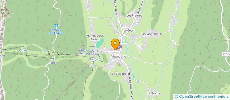 localisation de l'entreprise ASL DU LOTISSEMENT AU COEUR DU VILLAGE  AUTRANS-MEAUDRE EN VERCORS