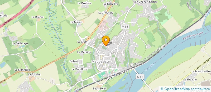 localisation de l'entreprise ASL DU LOTISSEMENT DU CLOS DU MOULIN  MAUVES-SUR-LOIRE