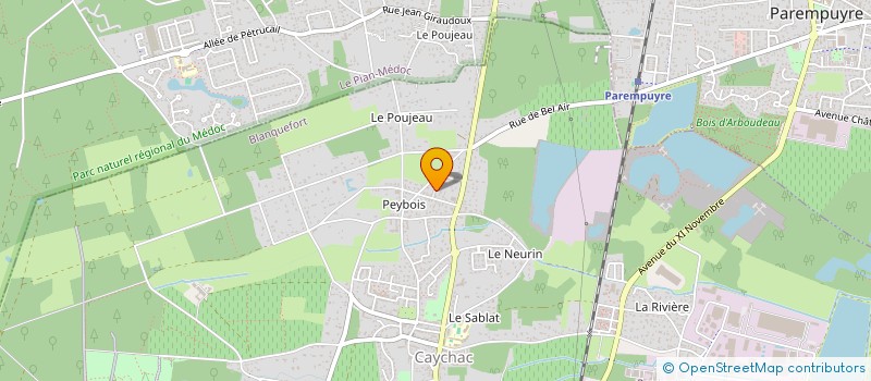localisation de l'entreprise ASL DU LOTISSEMENT LE HAMEAU DE PEYBOIS A BLANQUEFORT à BLANQUEFORT