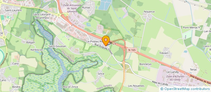 localisation de l'entreprise ASL DU LOTISSEMENT LE PRE DU VIEUX POTEAU ROUGE  THEIX-NOYALO