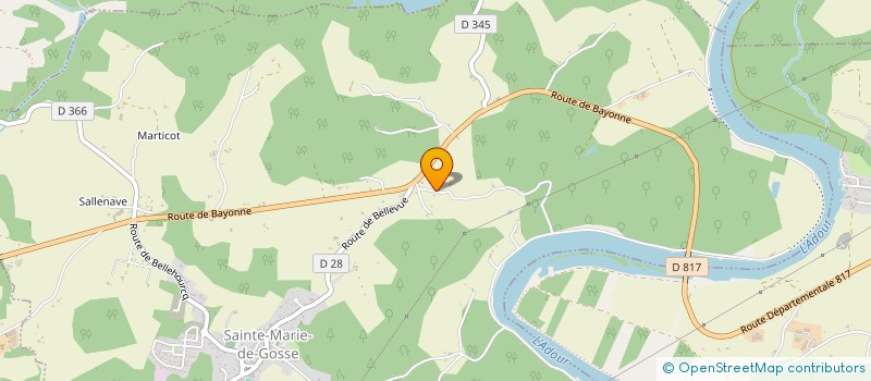 localisation de l'entreprise ASL ELEC à SAINTE-MARIE-DE-GOSSE