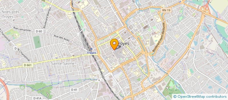 localisation de l'entreprise ASL HOTEL CAMUSAT à TROYES