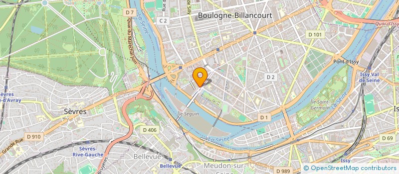 localisation de l'entreprise ASL HOUILLIER à BOULOGNE-BILLANCOURT