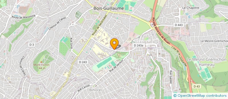 localisation de l'entreprise ASL IMMEUBLE A - 575 AVENUE DU MARECHAL JUIN A BOIS-GUILLAUME à BOIS-GUILLAUME