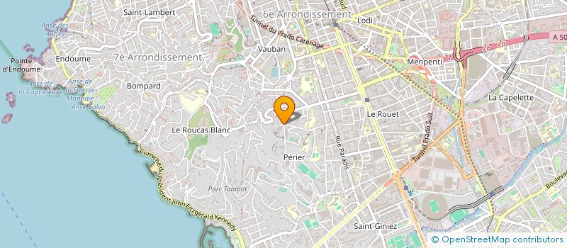 localisation de l'entreprise ASL IMMO à MARSEILLE