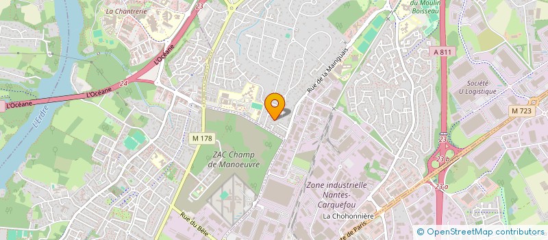 localisation de l'entreprise ASL JARDIN D'EDEN  CARQUEFOU