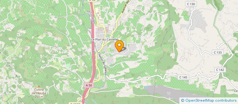 localisation de l'entreprise ASL L'ECRIN  LE CASTELLET