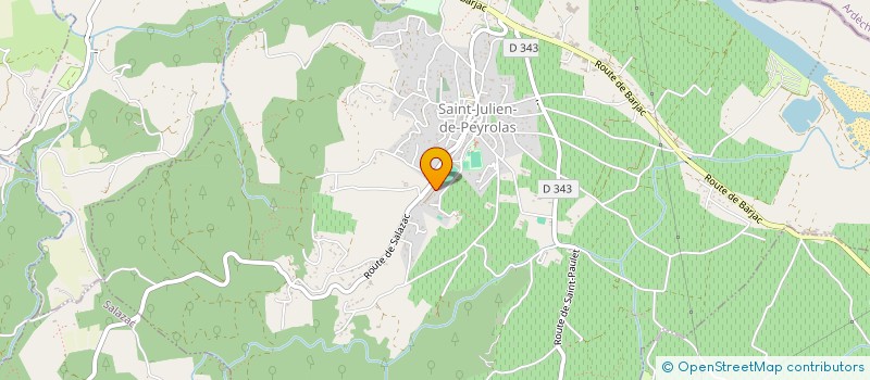 localisation de l'entreprise ASL LA BONNETTE  SAINT-JULIEN-DE-PEYROLAS