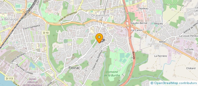 localisation de l'entreprise ASL LA CHATAIGNERAIE  FLOIRAC