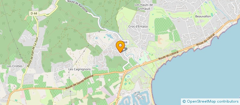 localisation de l'entreprise ASL LA COLLINE à GRIMAUD