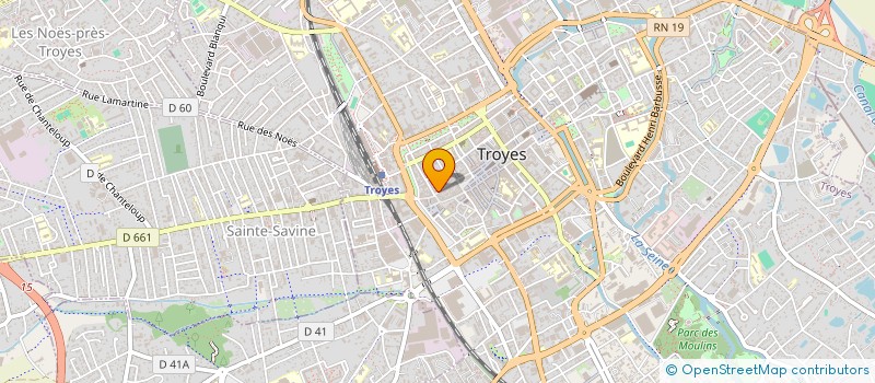 localisation de l'entreprise ASL LA MONNAIE à TROYES