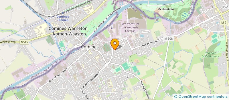 localisation de l'entreprise ASL LE BEGUINAGE  COMINES