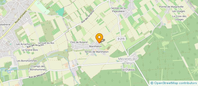 localisation de l'entreprise ASL LE CLOS DE MANTHELON à MEZIERES-LEZ-CLERY