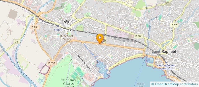 localisation de l'entreprise ASL LE CRYSTAL à FREJUS