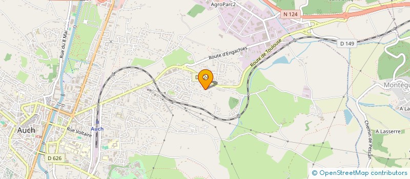 localisation de l'entreprise ASL LE PARC DE LA REBASTIDE  AUCH